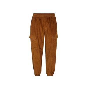 Marcelo Burlon Cotton Cargo Pants with Multiple Pockets Men Brown Bottoms